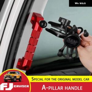 トヨタ FJ クルーザー Aピラー ハンドル アルミ 合金 ルーフハンドル 携帯電話 ホルダー クルーザー インテリア ドアハンドル カスタム - 1　pieces　blue