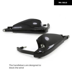 オートバイ バイク ハンドガード ハンドルバー ウインドシールド カワサキ 650 KLE650 650LT/1000LT 16-23 オートバイ バイク カスタムアクセサリー - White