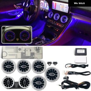 メルセデス ベンツ GLC W205/206 C クラス X253 W213 E クラス W222 S クラス W117/156 エアベント タービンノズル 装飾 アンビエントライト