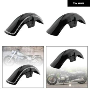 オートバイ バイク フロントホイールフェンダー交換部品 マッドガード プロテクター スプラッシュガード BMW R18 クラシック 2020-2022 アクセサリー - black