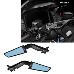 オートバイ バイク バックミラー ウィング バックミラー 調整可能 回転式 サイドミラー ヤマハ TMAX 560 2023