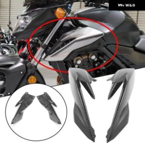 フロントサイドタンク排気ポートアッパー フェアリング ホンダ CB500F 2016-2018 フェアリング トリム フレーム カバー オートバイ バイク アクセサリー - Carbon　Fiber　Pattern