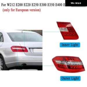 テールライト アセンブリ リアリバースランプ ウィンカー メルセデス ベンツ E クラス W212 E350 E400 E250 2009-2016 EU バージョン み - 2014-16　Right　Inner