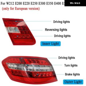 テールライト アセンブリ リアリバースランプ ウィンカー メルセデス ベンツ E クラス W212 E350 E400 E250 2009-2016 EU バージョン み - 2009-13　Left　Inner