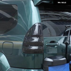 トヨタ ランドクルーザー プラド 2003-2025 車用 テールライト ランプ デコレーション カバー ABS クリア グレー 素材 アクセサリー 2個 - 2003-2009