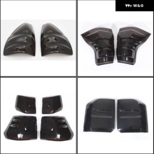 トヨタ ランドクルーザー プラド 2003-2025 車用 テールライト ランプ デコレーション カバー ABS クリア グレー 素材 アクセサリー 2個