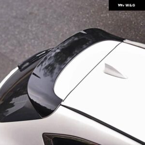 マツダ CX-5 2017-2024 ABS プラスチック リアルーフ トランク スポイラー ウィングモールディング カバー トリム - Glossy　Black