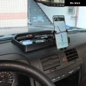 ハマー H3 2005-2009 ABS ブラック 車 ダッシュボード 携帯電話 ホルダー 収納 ボックス 携帯電話 ホルダー トレイ GPSナビゲーション スタンド - Style　D