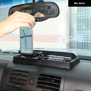 ハマー H3 2005-2009 ABS ブラック 車 ダッシュボード 携帯電話 ホルダー 収納 ボックス 携帯電話 ホルダー トレイ GPSナビゲーション スタンド