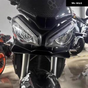 オートバイ バイク フロントスポイラー キット オートバイ バイク フロントリップ固定ウィング フェアリング スポイラー キット ストリートトリプル765RS