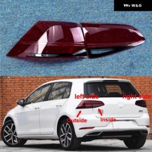 フォルクスワーゲン VW ゴルフ 7.5 2018 2019 2020 リア テールライト シェル テールランプカバー ウィンカーライトマスク ランプシェード 交換