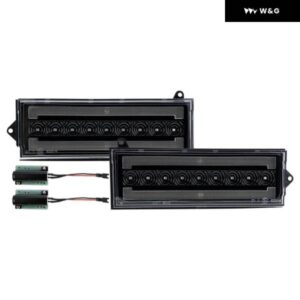 1984-1996 ジープ チェロキー XJ ワゴニア バンパー LED スイッチバック パーキング /ダイナミック ウィンカー ホワイト コーナーフェンダー サイド - Clear　Amber　Combo