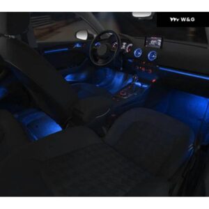 車ドア 装飾 ランプ アウディ A3 S3 RS3 8V 8Y 2013-2020 64色 インテリア アンビエントライト LED エアベント ダッシュボード MM I コントロール - 13-18　rgb　ambt　vt