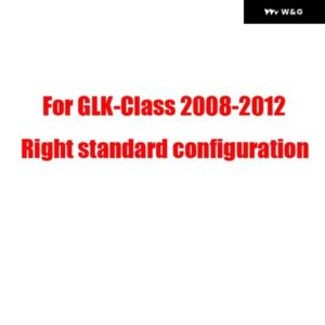 フロント ヘッドライト カバー ブラックベース ベンツ GLK クラス GLK300 2008-2012 リアケーシング ヘッドライト バック ハウジング ボトム シェル - Set　5