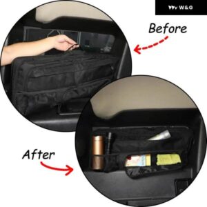 車 トランク サイドウィンドウ 収納 バッグ マルチポケット オーガナイザー ハマーH2 2003-2009 整理整頓ツール 収納 バッグ カーゴポーチ - right