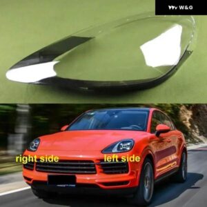 ポルシェ カイエン S GTS クーペ 2018-21 ヘッドランプ シェード クリアカバー ランプシェード ヘッドライト シェル プレキシガラス
