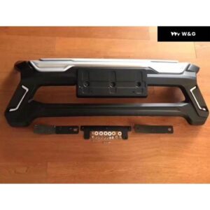 外装 自動車アクセサリー フロント バンパー LEDバー カー トリム カバー プレート ハイラックス VIGO ROCCO 2018-19 ピックアップカー 4X4 カーパーツ - black