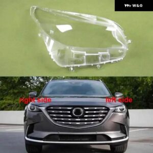 マツダ CX-9 CX9 2016-2021 ヘッドランプ カバー ヘッドライト クリアレンズ ランプシェルマスク プレキシガラス ランプシェード と交換