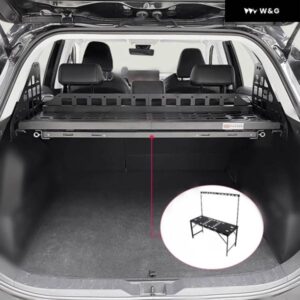 アウトドアテーブル トヨタ RAV4 2019-2024 リア トランク シェルフ カーゴラック モール 収納 パネル バスケット - side　baskets