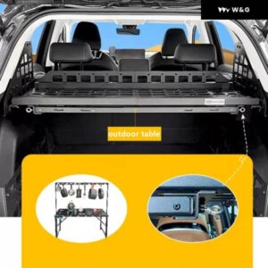 アウトドアテーブル トヨタ RAV4 2019-2024 リア トランク シェルフ カーゴラック モール 収納 パネル バスケット - molle　panel　table