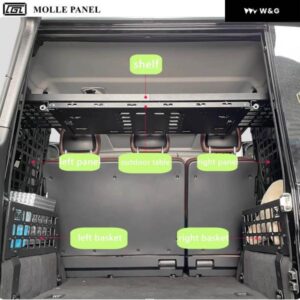 リア トランク ウィンドウ パネル カーゴモジュラー 収納 バスケット トランク シェルフ 屋外テーブル メルセデス ベンツ G クラス G500 G55 2004-2017 - Side　Storage　Box