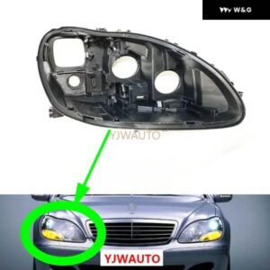 BENZ W220 S600 S500 S320 S350 S280 1999~2002 2003 2004 ヘッドランプ ハウス カー ヘッドライト ベース オート フロントランプ ホルダー バック サポート - Halogen　1　Pcs　Left
