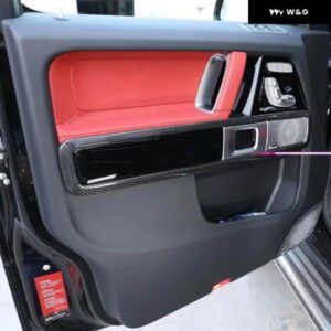 メルセデス ベンツ G クラス W463 G500 G63 2019-2023 カーボン スタイル カーアクセサリー ドアハンドル フレーム ステッカー デコレーション トリム - Dry　Matte　Carbon