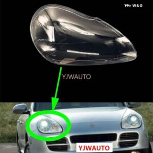 ポルシェ カイエン 2005 2006 ヘッドライト カバー 車 ヘッドランプ レンズ ガラス フロントランプ シェード プレキシガラス クリア オートシェル - 1　Pcs　Left　Side