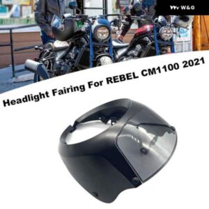 オートバイ バイク ヘッドライト フェアリング カバー フロントマスクガード ホンダ レブル CM1100 CMX1100 2021-2024 ウインドシールド バイザー