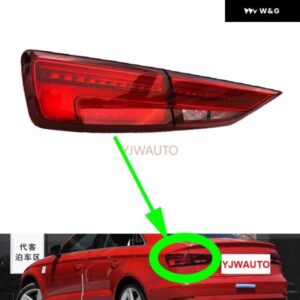 アウディ A3 セダン 2017 2018 2019 テールライト カー テールライト アセンブリ オートリアバックランプ ブレーキライト ウィンカー フォグランプ - 2　Pcs　Right　Side