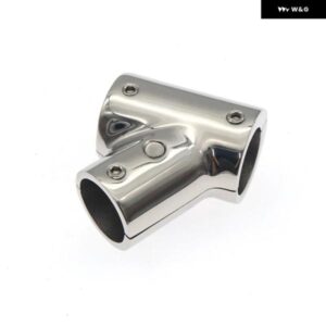 22/25/30MM ボートフィッティングT字コネクタ ステンレス T字スプリットコネクタ 60/90度T字継手 ボートハンドレールフィッティング - 25mm　90　Degree
