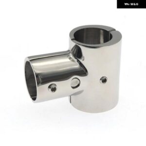 22/25/30MM ボートフィッティングT字コネクタ ステンレス T字スプリットコネクタ 60/90度T字継手 ボートハンドレールフィッティング - 30mm　90　Degree