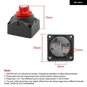 12V/24V マリン 200A/300A 主電源スイッチ 高電流電源オフ スイッチ ヨット RV バッテリー絶縁スイッチ - JDQ-QQ-1