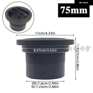 1/2PCS 42MM 60MM 75MM 90MM エアベント ダクトピースダクト パイプ アウトレット 回転式ディーゼル パーキング ヒーター車 トラック VANキャンピングカー - 1Pc　90mm