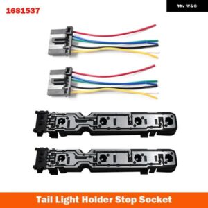 1/2個 リアライトランプ バルブ ホルダー ソケット + 配線 ハーネス フォード トランジット MK7 2006-2014 1681537 6C1113N004AB - Wiring　Connector