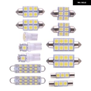 13個 ホワイト LED インテリア インナーライト ランプ 電球 パッケージキット 6000K 日産 タイタン 2004 - 09-2013 12V