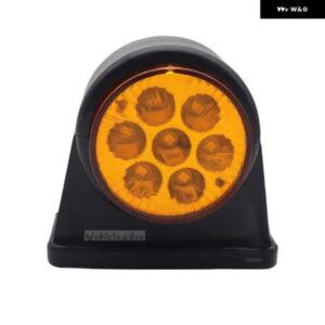 12V 24V レッド アンバー 車 トラック 14LEDサイド マーカーライト ダブルサイド インジケーター ランプ信号トレーラー トラック バンキャラバンRV