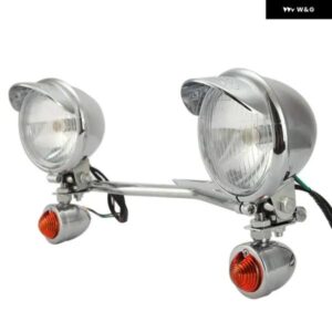 12V 汎用 オートバイ バイク ヘッドライト パッシング フォグランプ フロントウィンカーランプ ブラケット マウント ホルダー ホンダ / ヤマハ / カワサキ - 2　Turn　Signal　lights