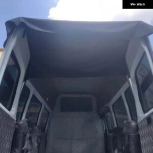 210D/420D 防水 RV リアバーンドアオーニングカバー ブラック リアバーンドアオーニングカバー サンシェード フォルクスワーゲン T5 - 420D