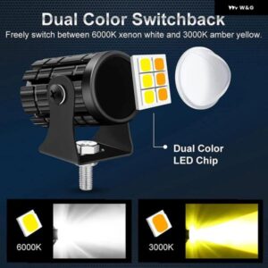 補助 オートバイ バイク フォグランプ スポットライト BARRA 3570 デュアルカラー LED ホワイト イエロー 12V 24V LED オフロード 車 ボート トラック SUV - 1PCS　A