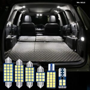 11個 LED 電球 キット 車内読書灯 トランク 化粧鏡ライト フォード モンデオ 4 MK4 2008-2012 アクセサリー - Pink
