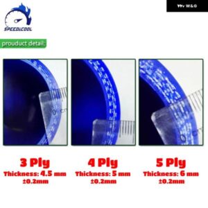 135度エルボ 汎用 シリコン クーラント インタークーラー パイプ チューブ ホースID8MM 11MM 19MM 25MM 30MM 38MM 50MM 57MM 60MM 64M - 135-ID　8mm　4Ply