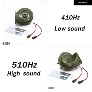 防水 30W オートバイ バイク カタツムリホーン 12V サウンド 510HZ 410HZ スーパーサウンドホイッスル 電動ホーン オートバイ バイク オートバイ バイク - 410Hz　510Hz　a　pair