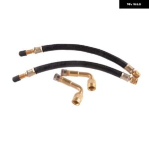 フレキシブルエアタイヤ バルブ 延長 ステムエクステンダー 90°レンジ アダプター 車 オートバイ バイク 自転車 トラック