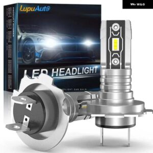 12V H7 LED 電球 1:1 ミニサイズ キセノン ホワイト ヘッドライト 電球 ファンレス ワイヤレス H7 車用LEDランプ 明 プラグアンドプレイ 16000LM 6000K