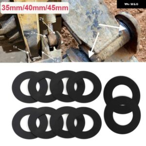 10個バケットピンシムキット 45MM 35MM 40MM 掘削機 スキッドステア用 CAT BOBCAT DEERE KOMATSU - 45mm