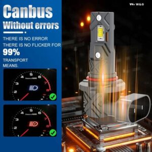20000LM H11 LED CANBUS H8 H9 H16JP 9005 HB3 9006 HB4 LED 車用 ヘッドライト バルブ CANBUS 超高輝度 6000K 12V 24V フォグランプ - H9