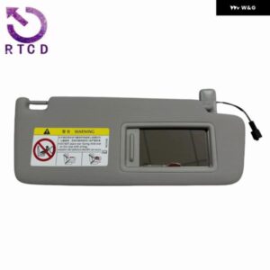 1/2PCS グレー インテリア サンシェード メイクアップミラー VW ゴルフ 7 7.5 パサート B8 CC ジェッタ MK7 A7 シュコダ オクタビア 3 5G0857551 5G0857552 - Main　driver