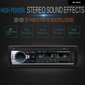 12/24V 60W 車用 MP3 プレーヤー ステレオ BLUETOOTH オーディオ ラジオ 車 トラック USB BLUETOOTH ハンズフリー通話 車用 USB カード挿入 MP3 ラジオ - 24V