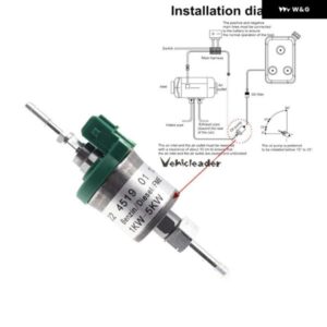 12V / 24V 1KW 5KW 汎用 燃料計量 ポンプ アクセサリーEBERSPACHER電気ヒーター車 トラック エアディーゼル パーキング ヒーター - 24V